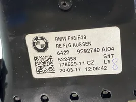 BMW X1 F48 F49 Kojelaudan keskiosan tuuletussuuttimen ritilä 9292741