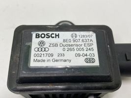 Audi A6 S6 C6 4F Capteur de vitesse de lacet d'accélération ESP 8E0907637A