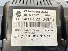 Audi A6 S6 C5 4B Ilmastoinnin ohjainlaite 4B0820043AM