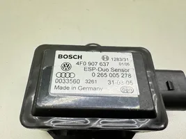 Audi A6 S6 C6 4F Sensore di imbardata accelerazione ESP 4F0907637