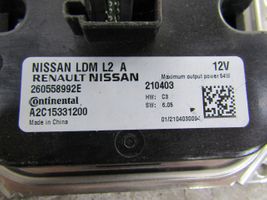 Nissan Juke II F16 LED-liitäntälaitteen ohjausmoduuli 260558992E