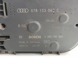 Audi A6 S6 C6 4F Kaasuttimen ilmaläppärunko 078133062C