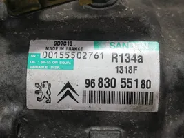 Peugeot 407 Air conditioning (A/C) compressor (pump) 9683055180