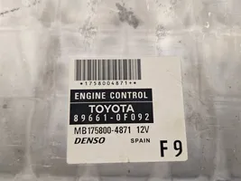 Toyota Corolla Verso AR10 Calculateur moteur ECU 