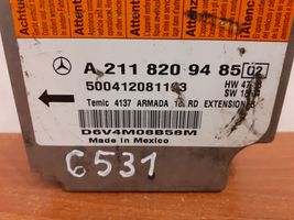 Mercedes-Benz E W211 Centralina/modulo airbag A2118209485