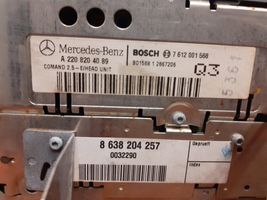 Mercedes-Benz S W220 Radio / CD/DVD atskaņotājs / navigācija 8638204781