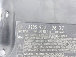 Mercedes-Benz C W205 Module de contrôle airbag A2059009627