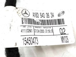 Mercedes-Benz ML W163 Wiązka przewodów drzwi tylnych A1635400634