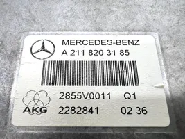 Mercedes-Benz E W211 Puhelimen käyttöyksikkö/-moduuli A2118203185