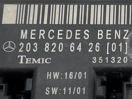 Mercedes-Benz C W203 Unité de commande module de porte 2038206426