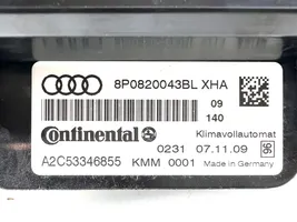 Audi A3 S3 A3 Sportback 8P Ilmastoinnin ohjainlaite 8P0820043BL