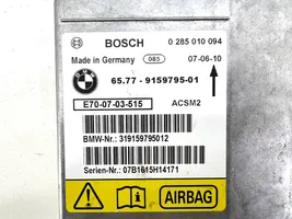 BMW X5 E70 Centralina/modulo airbag 9159795