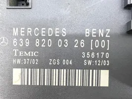 Mercedes-Benz Vito Viano W639 Türsteuergerät A6398200326