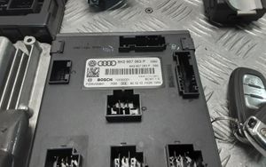 Audi A4 S4 B8 8K Komputer / Sterownik ECU i komplet kluczy 8R0907401J