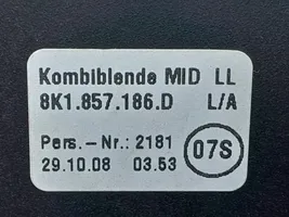 Audi A4 S4 B8 8K Radion/GPS-laitteen pääyksikön kehys 8K1857186D