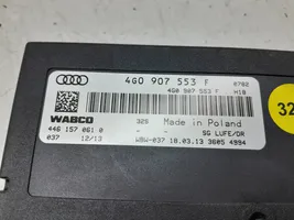 Audi A6 S6 C7 4G Sterownik / Moduł zawieszenia pneumatycznego 4G0907553F