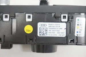 Audi A4 S4 B9 8W Interrupteur d’éclairage 4M0941531P