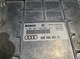 Audi 100 200 5000 C3 Variklio valdymo blokas 0281001538