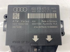 Audi A6 S6 C7 4G Pysäköintitutkan (PCD) ohjainlaite/moduuli 4G0919475G