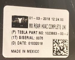 Tesla Model X Nagrzewnica / Komplet 103532700E