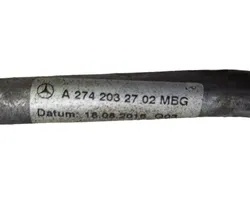 Mercedes-Benz GLC X253 C253 Przewód olejowy smarowania turbiny A2742032702