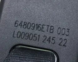 Citroen C4 III e-C4 Rear seatbelt buckle 6480916ETB