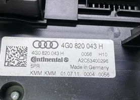 Audi A6 S6 C7 4G Ilmastoinnin ohjainlaite 4G0820043H