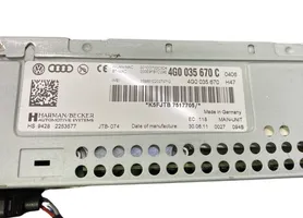 Audi A6 S6 C7 4G Unità principale autoradio/CD/DVD/GPS 4G0035670C