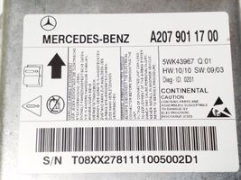 Mercedes-Benz C W204 Centralina/modulo airbag 