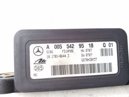 Mercedes-Benz CL C216 Vakaajan pitkittäiskiihtyvyystunnistin (ESP) A0055429518