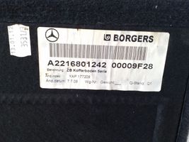 Mercedes-Benz S W221 Wykładzina podłogowa bagażnika A2216801242