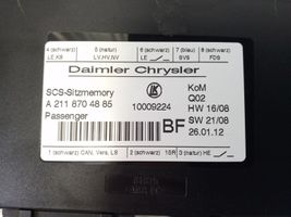 Mercedes-Benz GL X164 Sėdynės valdymo blokas A2118704885