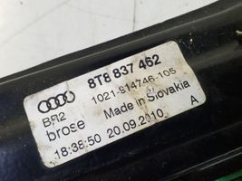 Audi A5 8T 8F Mechanizm podnoszenia szyby przedniej bez silnika 8T8837462