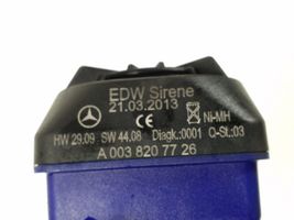 Mercedes-Benz B W246 W242 Alarm system siren A0038207726