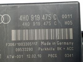 Audi A8 S8 D4 4H Unité de commande, module PDC aide au stationnement 4H0919475C