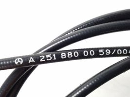 Mercedes-Benz R W251 Système poignée, câble pour serrure de capot A2518800059