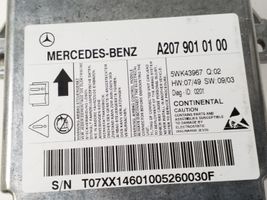 Mercedes-Benz E C207 W207 Centralina/modulo airbag A2079010100
