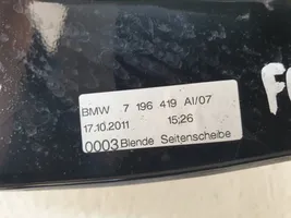 BMW 5 GT F07 Moulures des vitres de la porte arrière 7196419