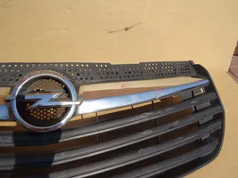 Opel Vivaro Front bumper upper radiator grill 93452299