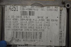 Lancia Delta Kit centralina motore ECU e serratura S133