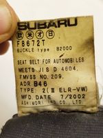 Subaru Forester SF Cintura di sicurezza posteriore F8672T