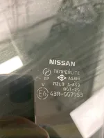 Nissan X-Trail T31 Vitre de fenêtre porte arrière 43R007953