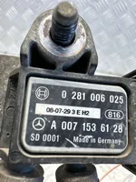 Mercedes-Benz ML W164 Sensore di pressione dei gas di scarico A0071536128