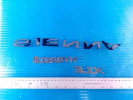 Toyota Sienna XL40 IV Logo, emblème de fabricant 7544208050