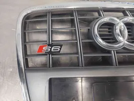 Audi A6 S6 C6 4F Rejilla superior del radiador del parachoques delantero 4F0853651AJ