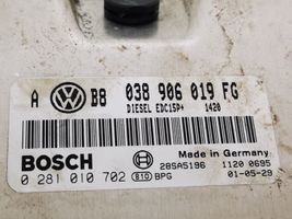 Volkswagen Bora Sterownik / Moduł ECU 038906019FG