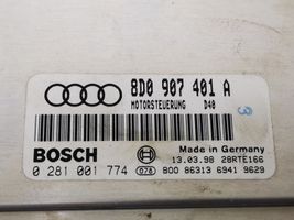 Audi A4 S4 B5 8D Sterownik / Moduł ECU 8D0907401A