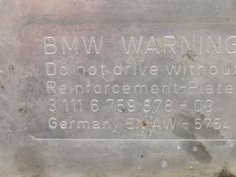 BMW 5 E60 E61 Protezione anti spruzzi/sottoscocca del motore 6759878