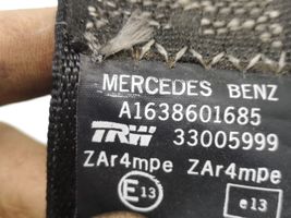 Mercedes-Benz ML W163 Pas bezpieczeństwa fotela przedniego A1638601685