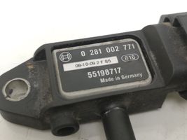 Opel Astra H Czujnik ciśnienia spalin 55198717
